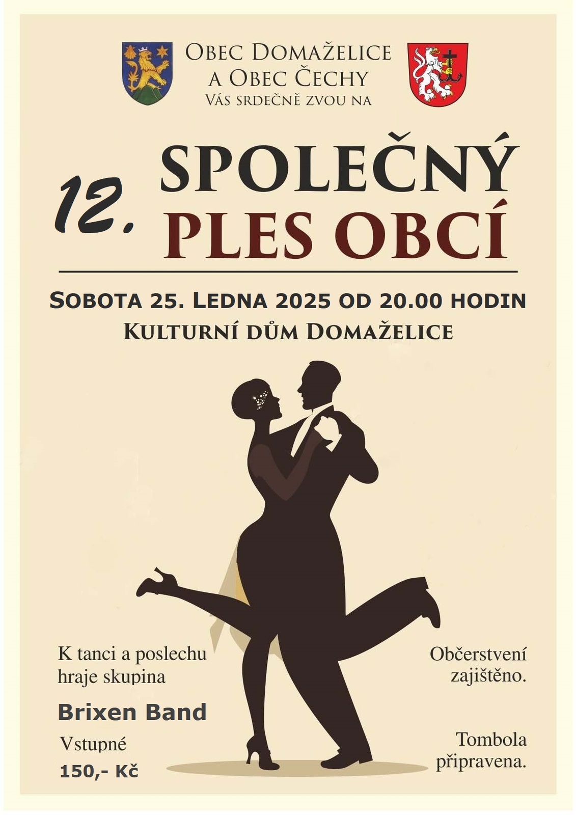 12. Společný ples obcí 25. ledna 2025 - plakát.jpg